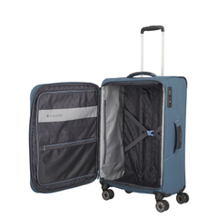 Travelite Skaii 4 Wheel Trolley M Expandable blue