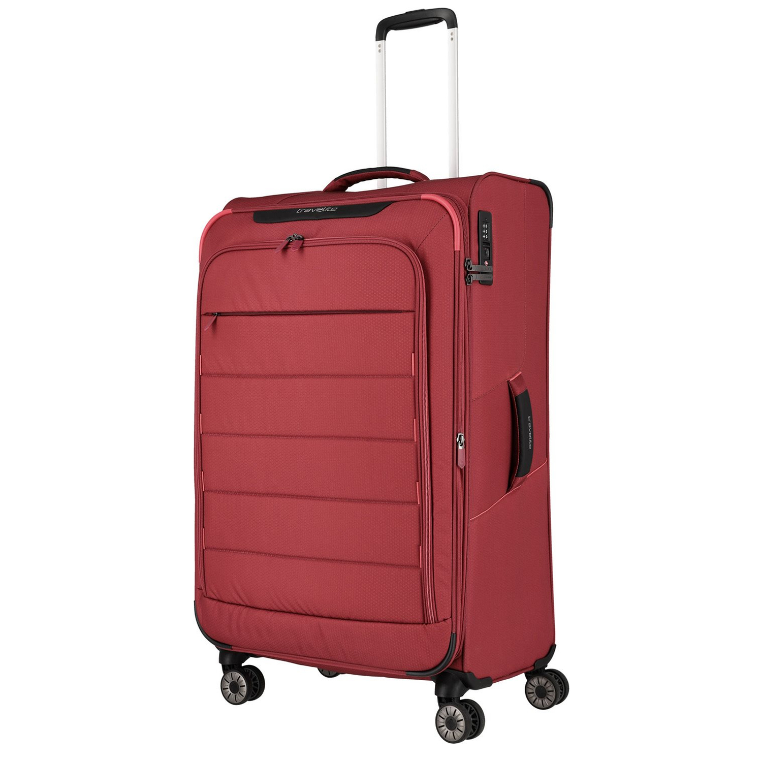 Travelite Skaii 4 Wheel Trolley L Expandable red