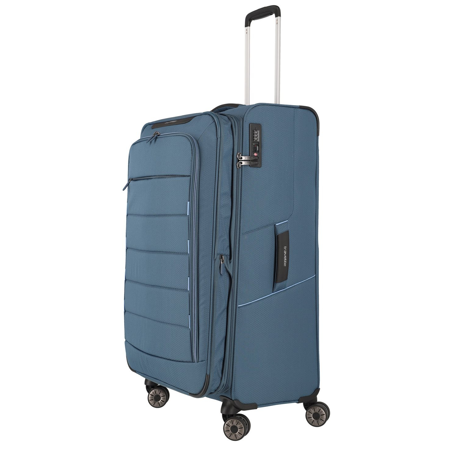Travelite Skaii 4 Wheel Trolley L Expandable blue