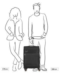 Travelite Miigo 4 Wheel Trolley M Expandable black