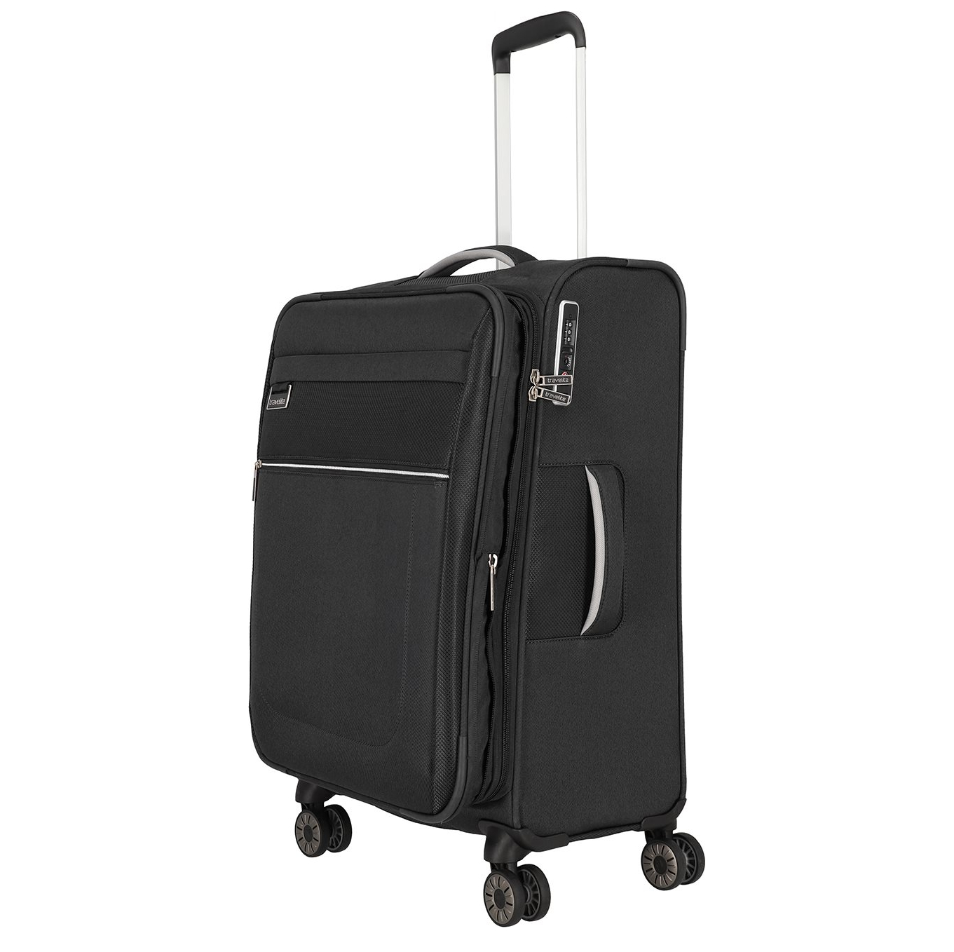 Travelite Miigo 4 Wheel Trolley M Expandable black