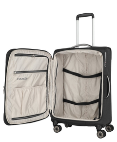 Travelite Miigo 4 Wheel Trolley M Expandable black