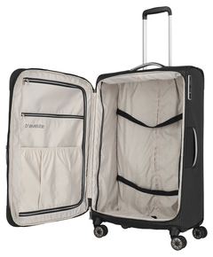 Travelite Miigo 4 Wheel Trolley L Expandable black