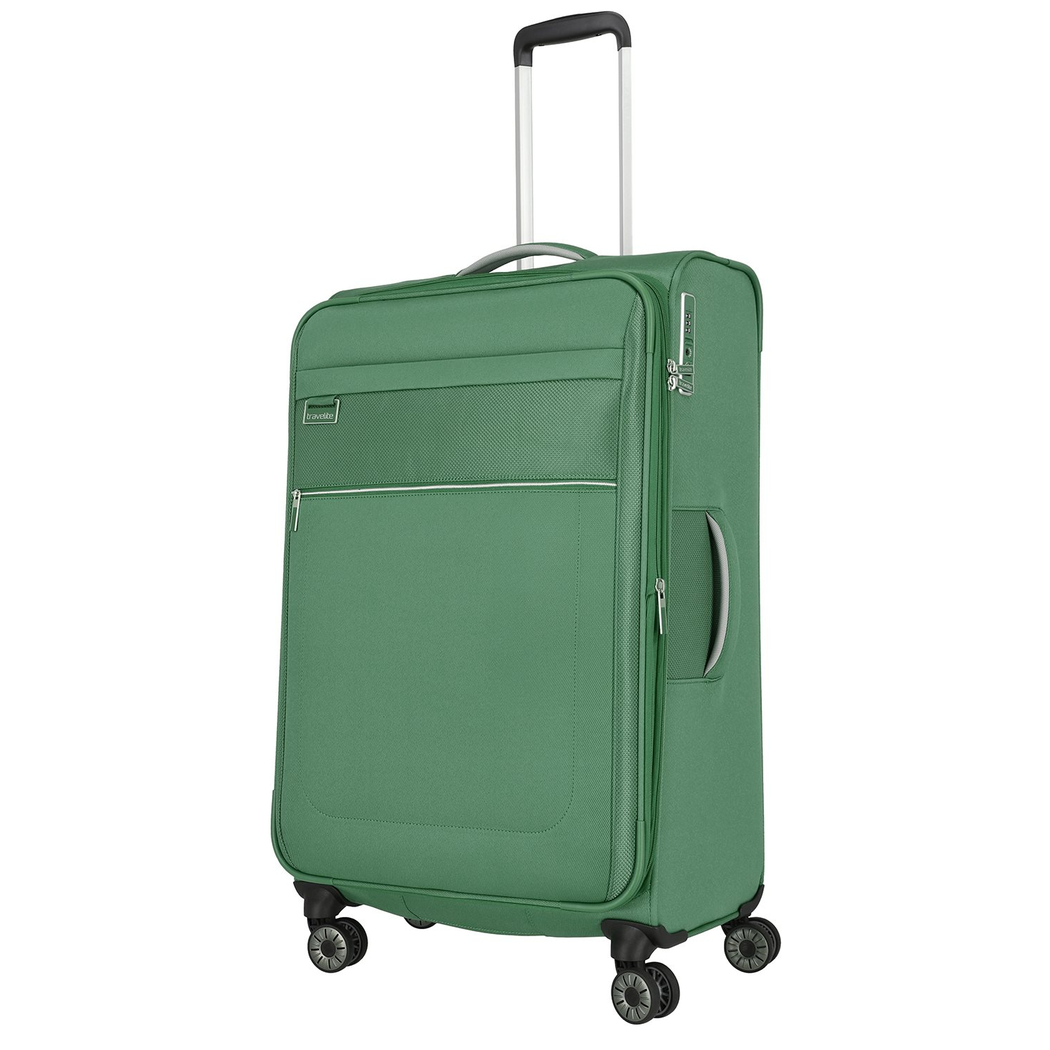 Travelite Miigo 4 Wheel Trolley L Expandable green