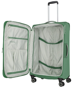 Travelite Miigo 4 Wheel Trolley L Expandable green