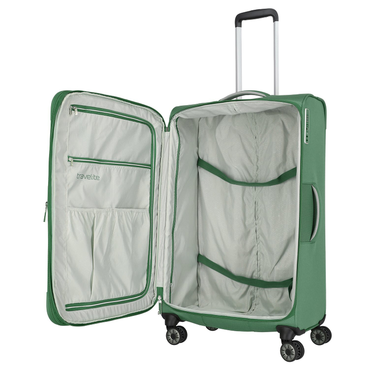 Travelite Miigo 4 Wheel Trolley L Expandable green