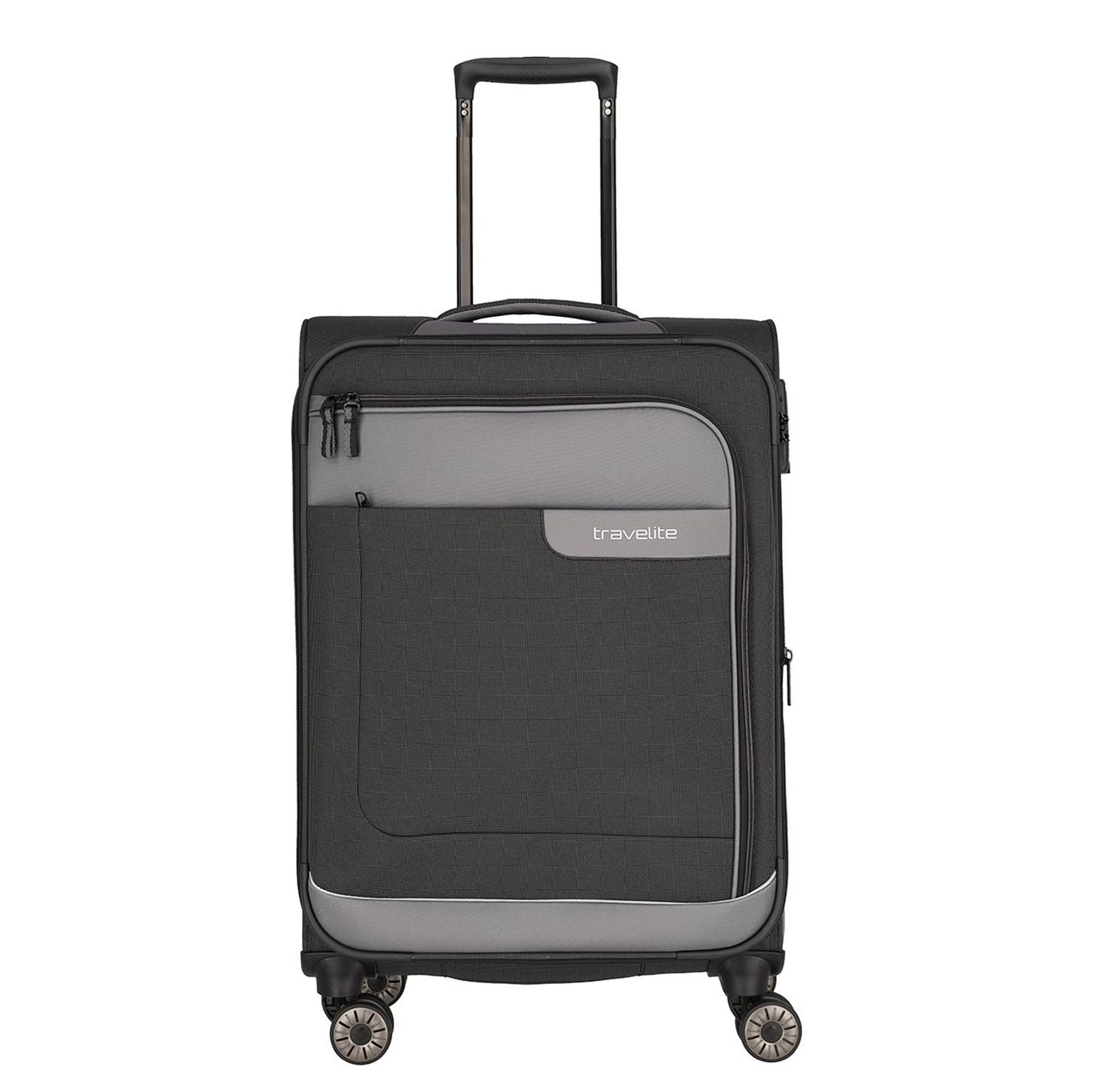 Travelite Viia 4 Wheel Trolley M Expandable anthracite
