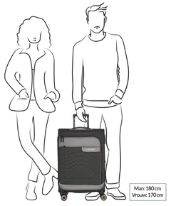 Travelite Viia 4 Wheel Trolley M Expandable anthracite