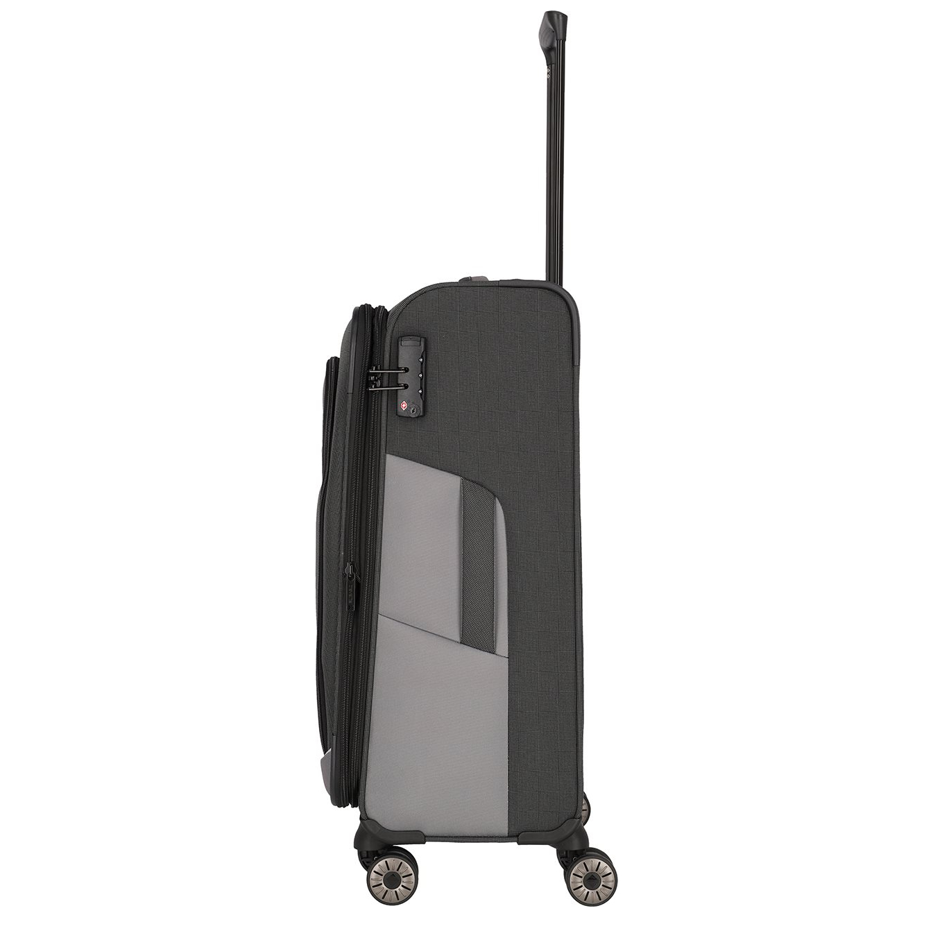 Travelite Viia 4 Wheel Trolley M Expandable anthracite