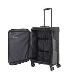 Travelite Viia 4 Wheel Trolley M Expandable anthracite