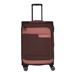 Travelite Viia 4 Wheel Trolley M Expandable rose