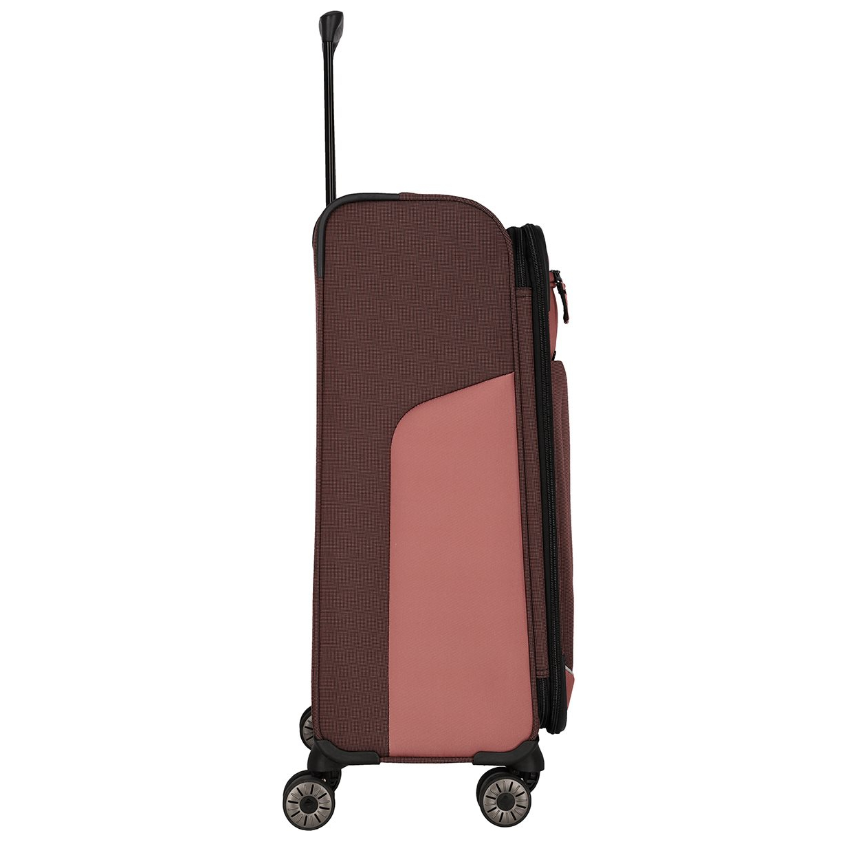Travelite Viia 4 Wheel Trolley M Expandable rose