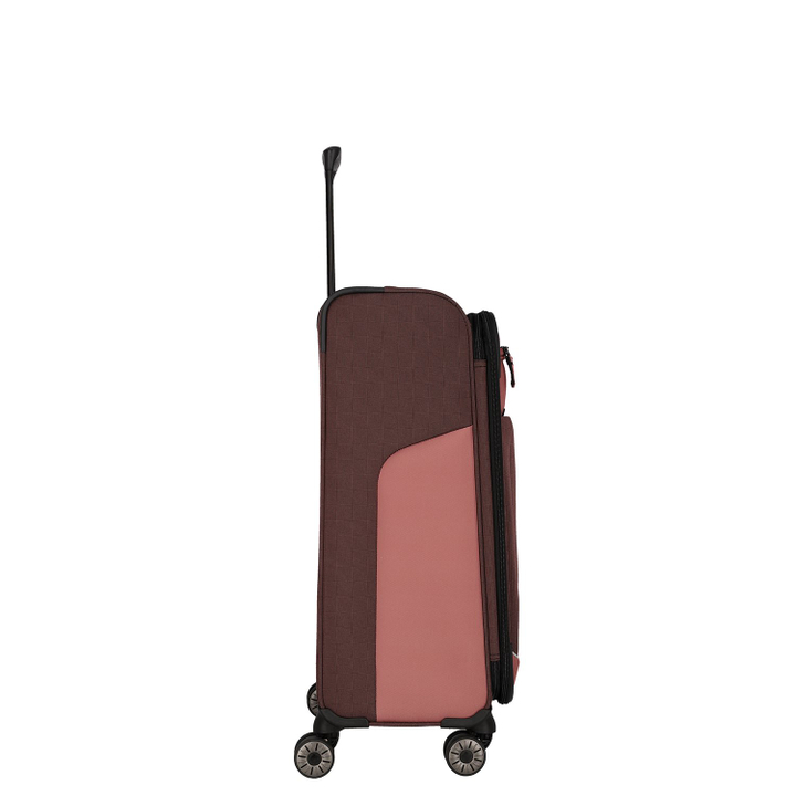 Travelite Viia 4 Wheel Trolley M Expandable rose