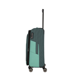 Travelite Viia 4 Wheel Trolley M Expandable green