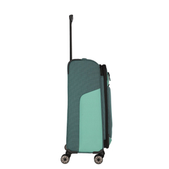 Travelite Viia 4 Wheel Trolley M Expandable green