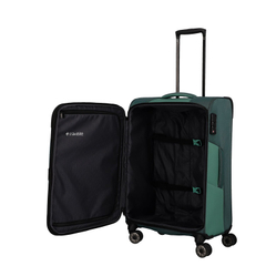 Travelite Viia 4 Wheel Trolley M Expandable green