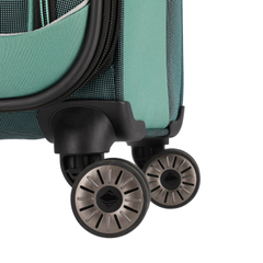 Travelite Viia 4 Wheel Trolley M Expandable green