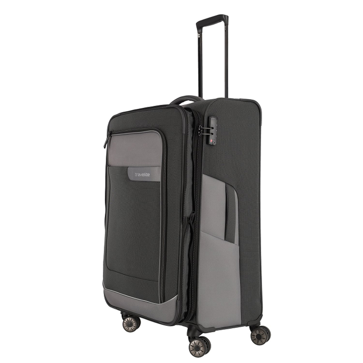 Travelite Viia 4 Wheel Trolley L Expandable anthracite