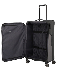 Travelite Viia 4 Wheel Trolley L Expandable anthracite