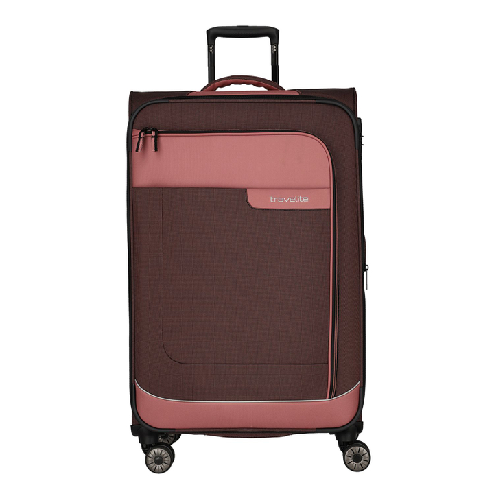 Travelite Viia 4 Wheel Trolley L Expandable rose