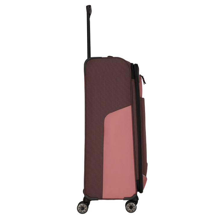 Travelite Viia 4 Wheel Trolley L Expandable rose