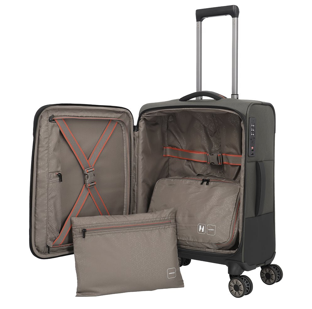 Travelite Crosslite 5.0 4w Trolley S dark olive