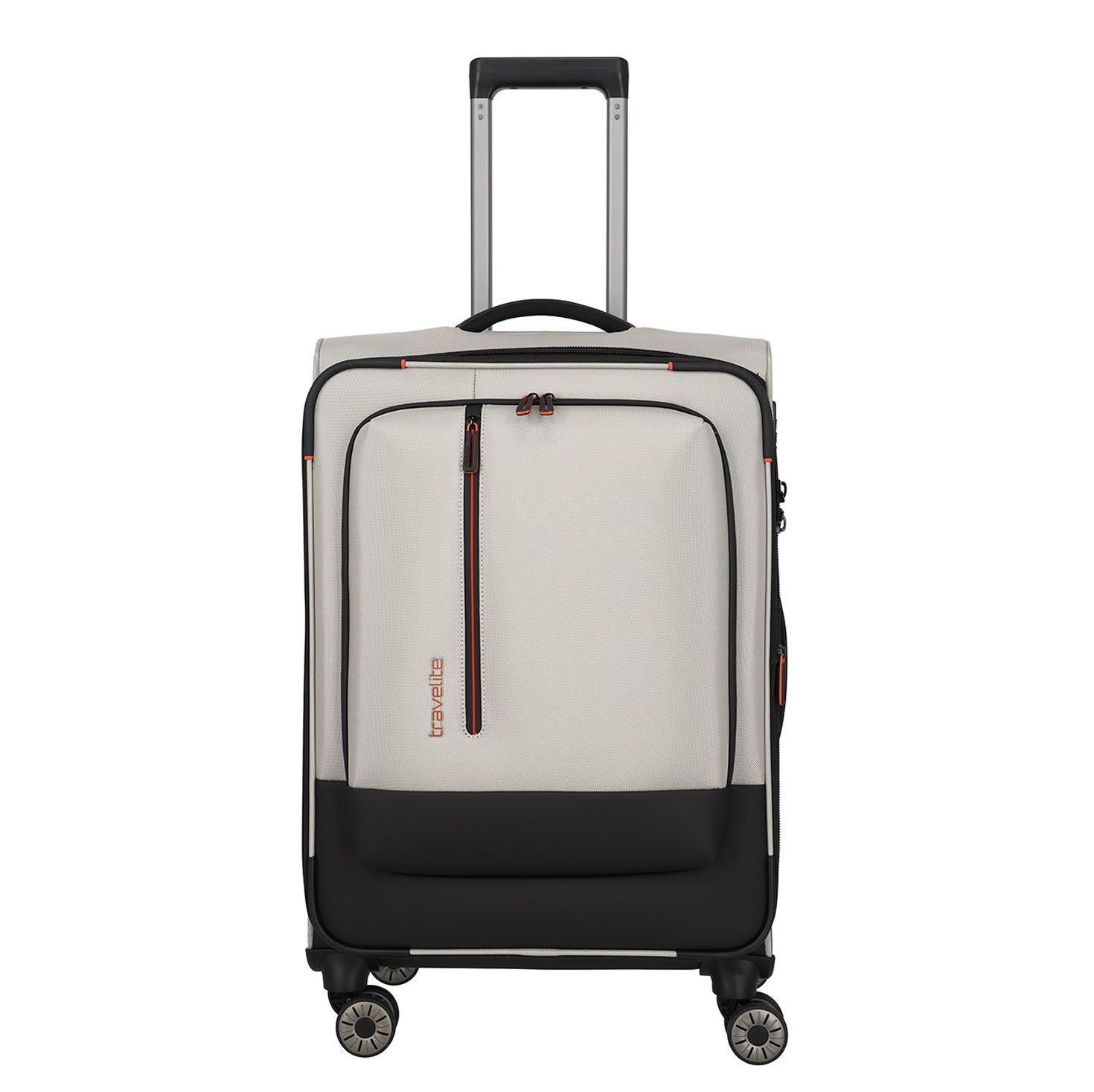 Travelite Crosslite 5.0 4w Trolley M white sand zachte koffer