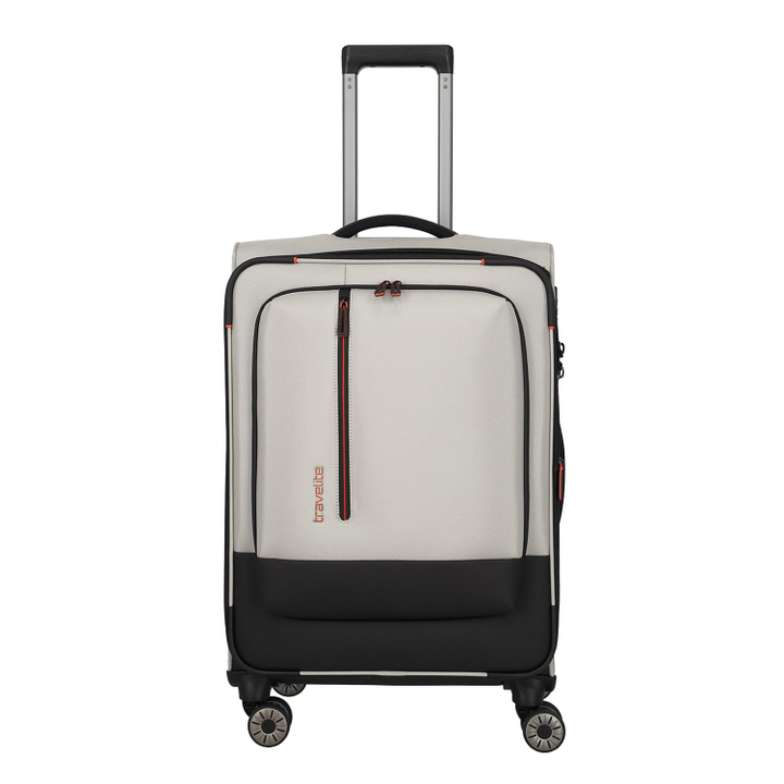 Travelite Crosslite 5.0 4w Trolley M white sand