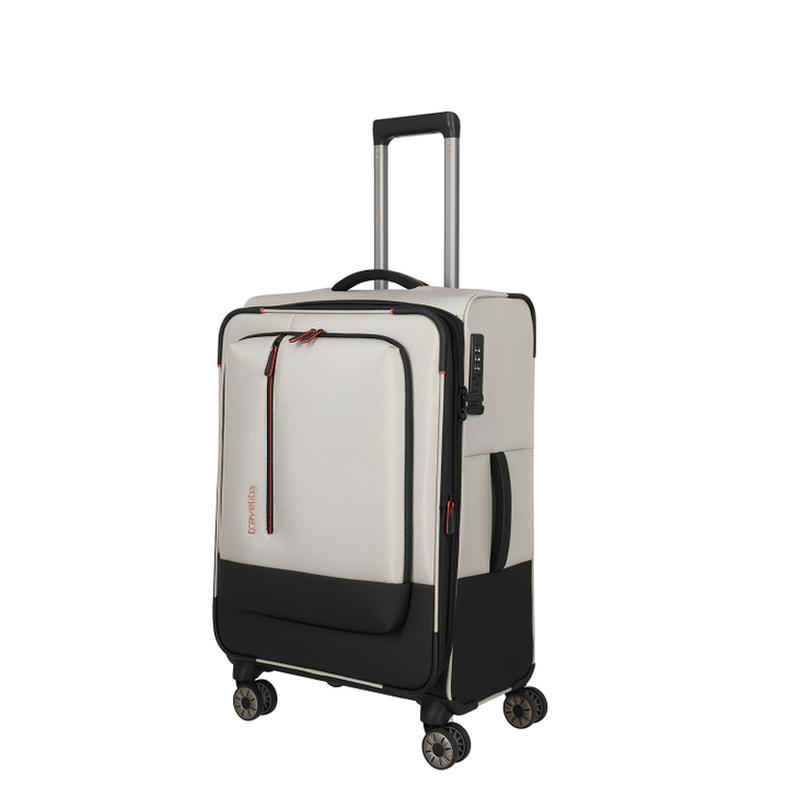 Travelite Crosslite 5.0 4w Trolley M white sand