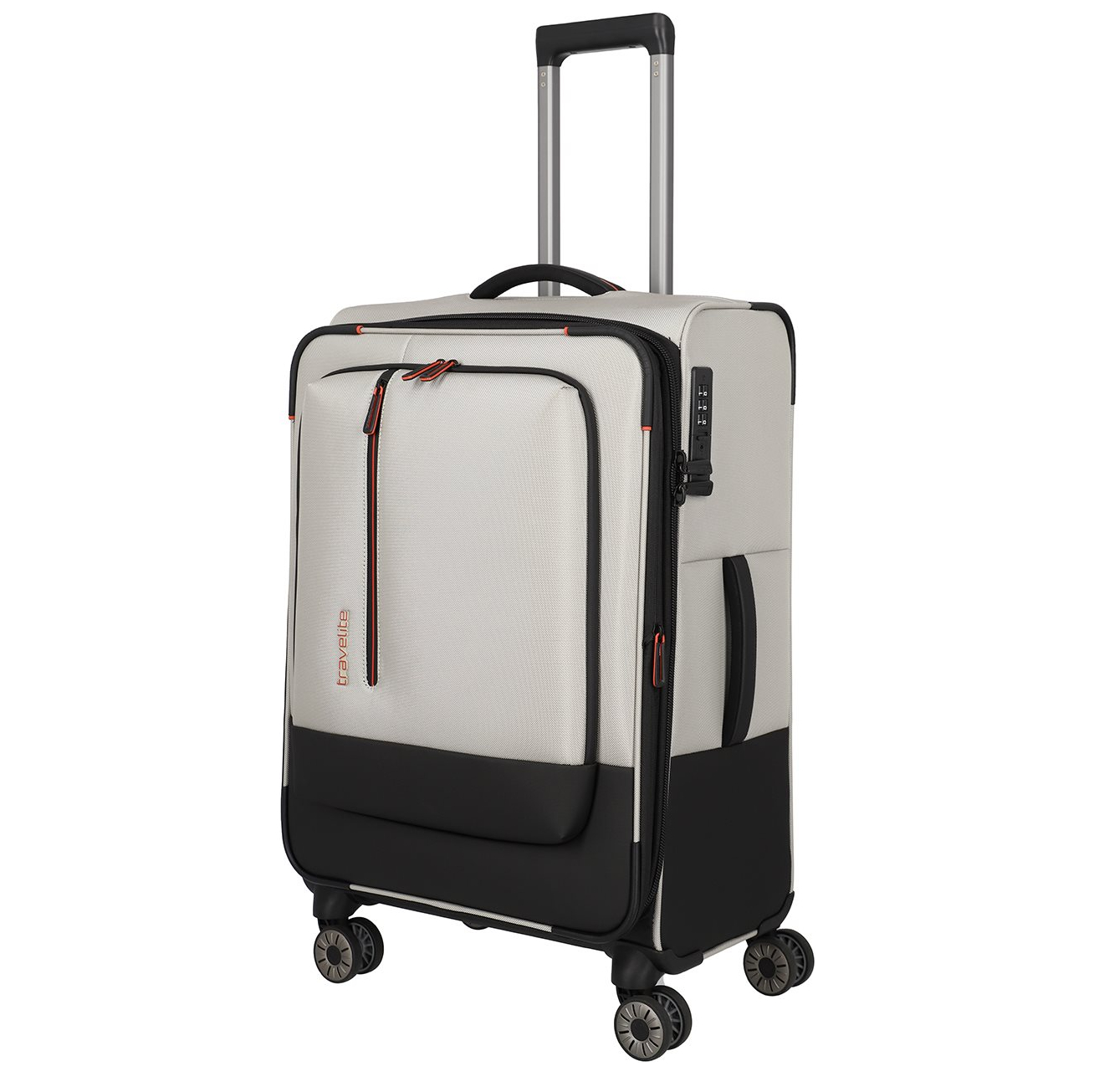 Travelite Crosslite 5.0 4w Trolley M white sand
