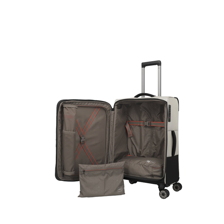 Travelite Crosslite 5.0 4w Trolley M white sand