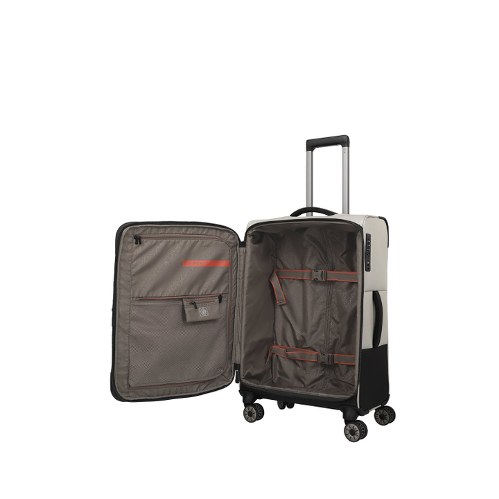 Travelite Crosslite 5.0 4w Trolley M white sand