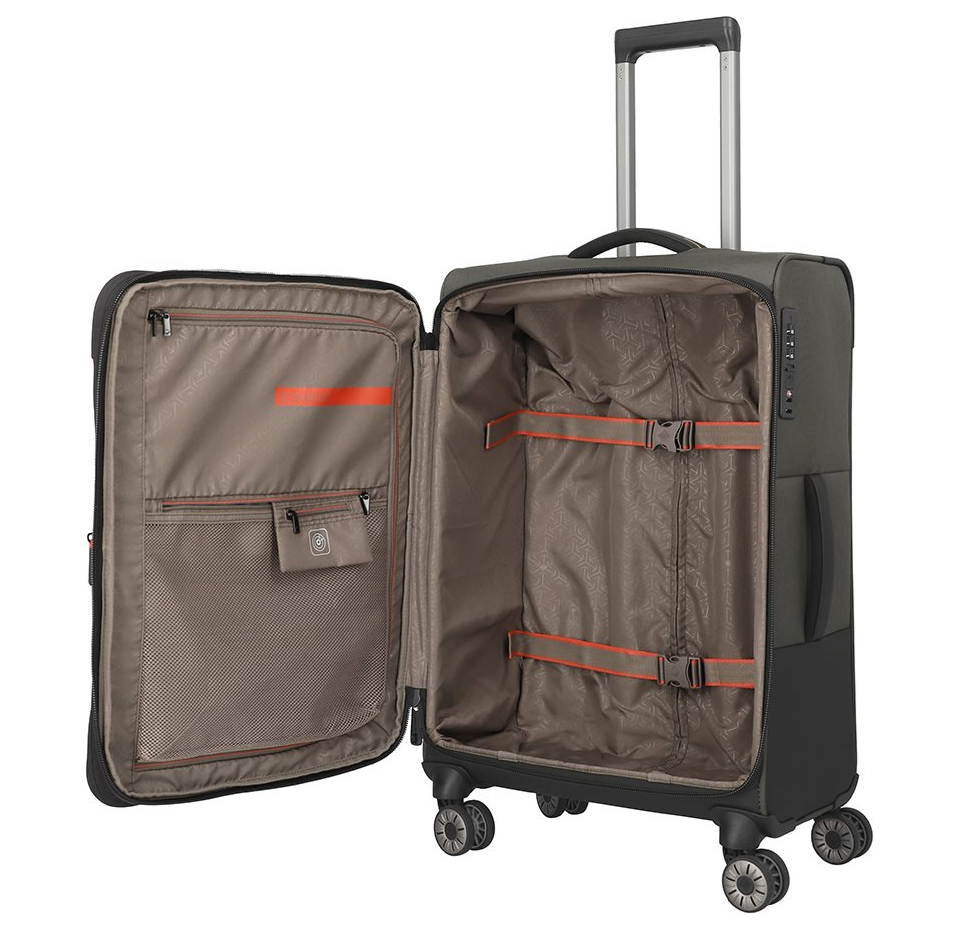 Travelite Crosslite 5.0 4w Trolley M dark olive