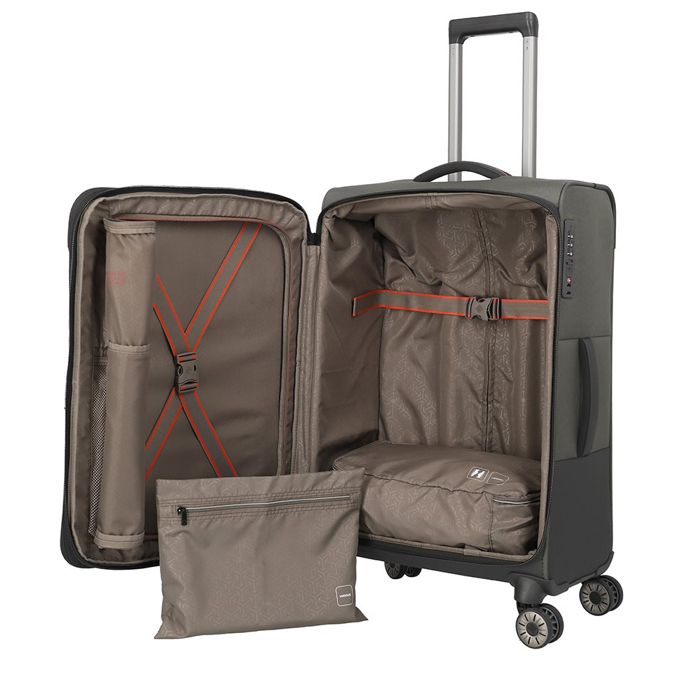 Travelite Crosslite 5.0 4w Trolley M dark olive