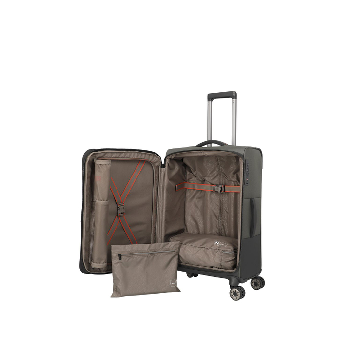 Travelite Crosslite 5.0 4w Trolley M dark olive