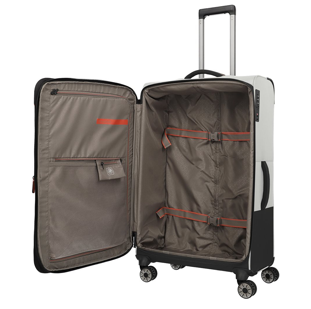 Travelite Crosslite 5.0 4w Trolley L white sand