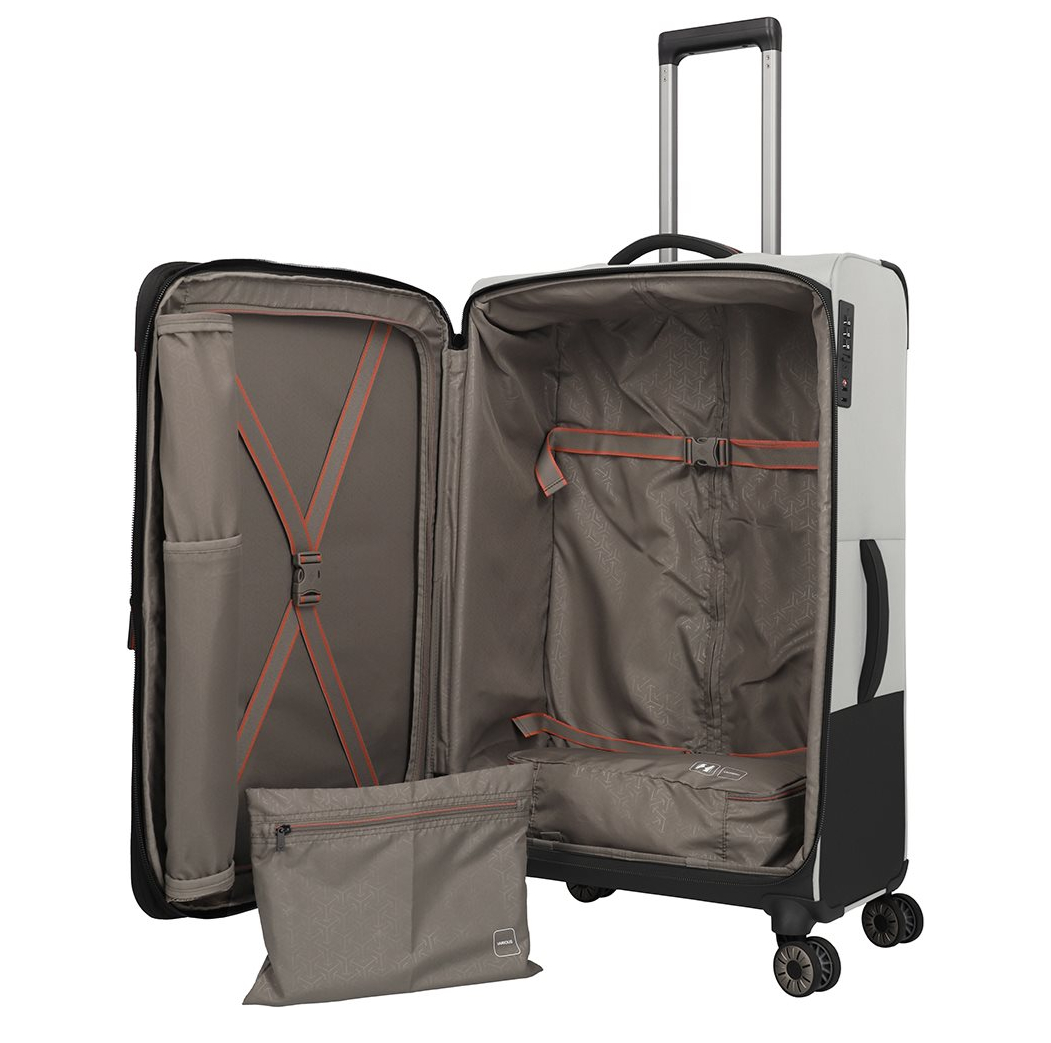 Travelite Crosslite 5.0 4w Trolley L white sand