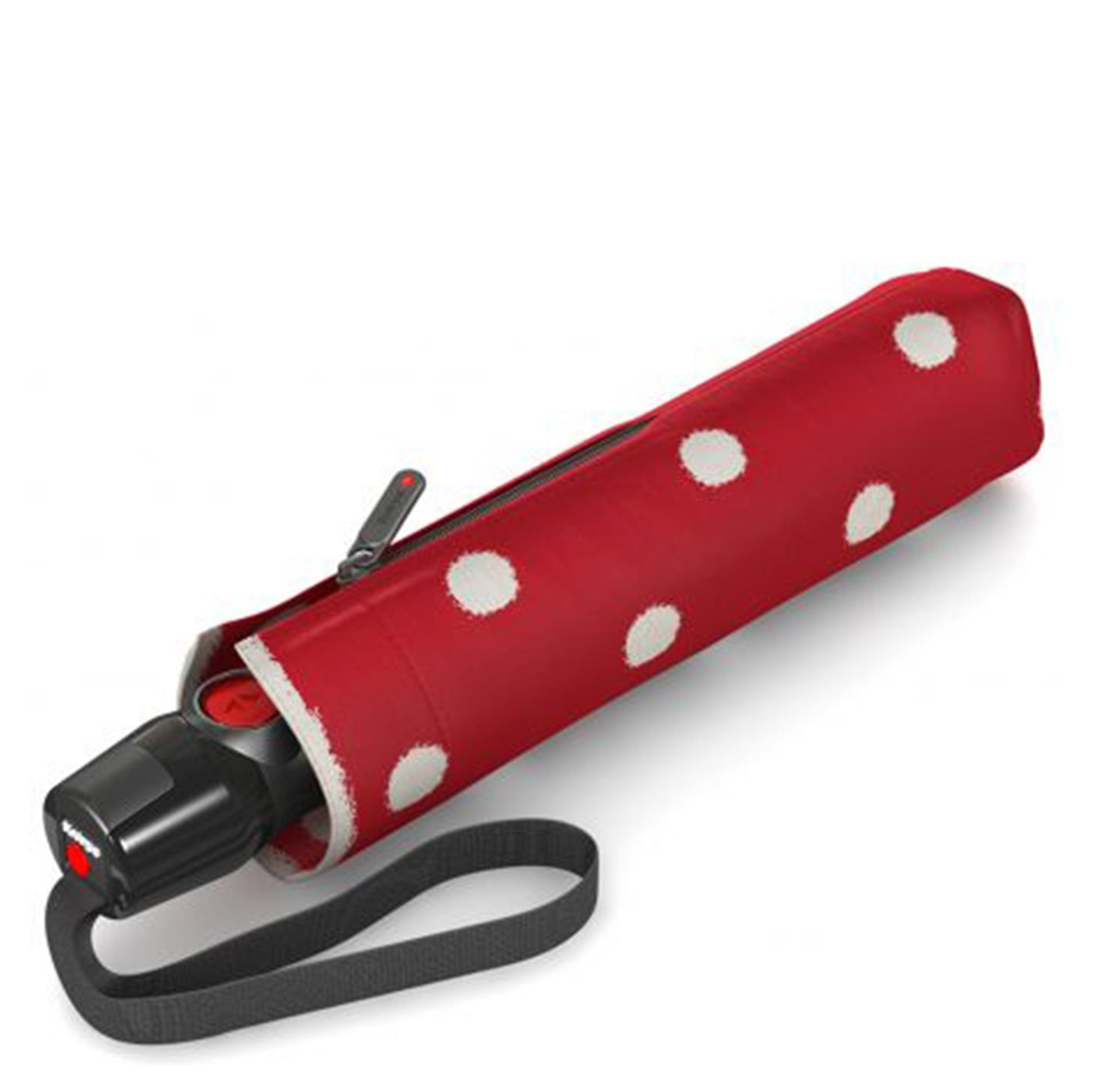 Knirps T-200 Medium Duomatic Paraplu dot art red