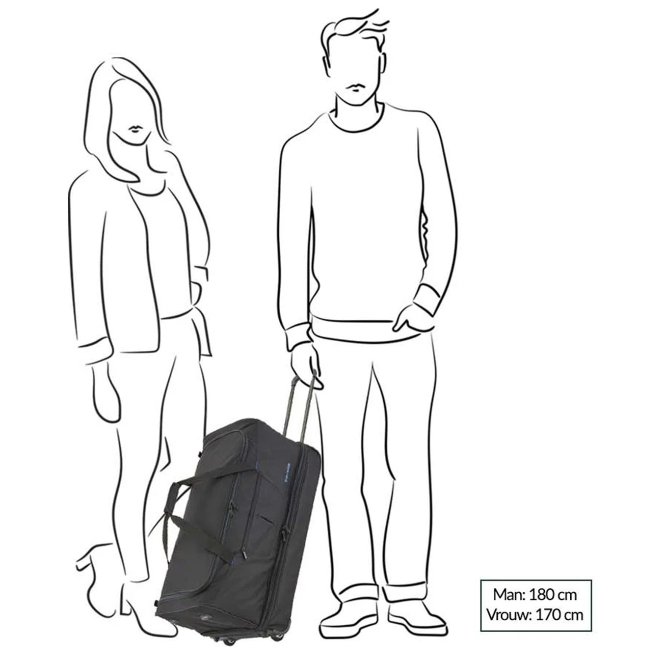 Travelite Basics Wheeled Duffle 55 Expandable grey