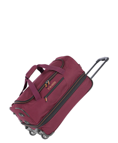 Travelite Basics Wheeled Duffle 55 Expandable dark red