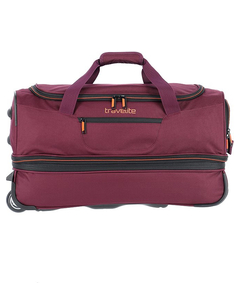 Travelite Basics Wheeled Duffle 55 Expandable dark red