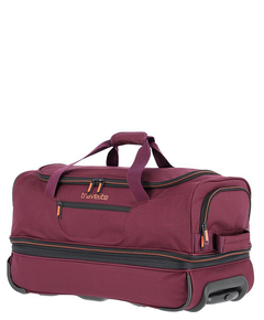 Travelite Basics Wheeled Duffle 55 Expandable dark red