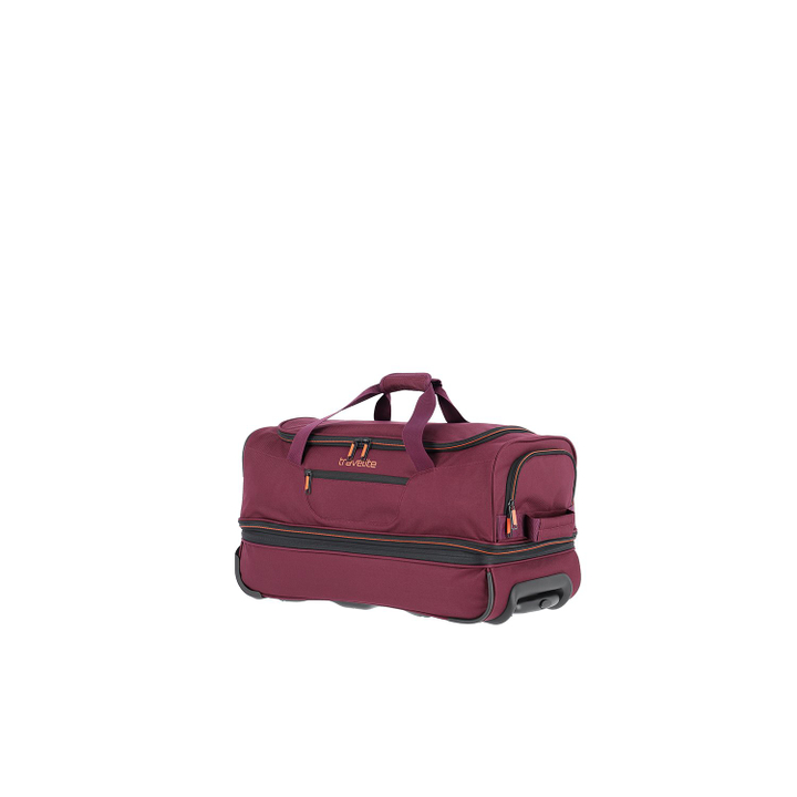 Travelite Basics Wheeled Duffle 55 Expandable dark red