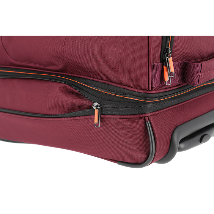 Travelite Basics Wheeled Duffle 55 Expandable dark red