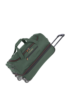 Travelite Basics Wheeled Duffle 55 Expandable dark green
