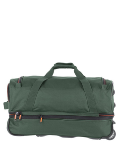 Travelite Basics Wheeled Duffle 55 Expandable dark green