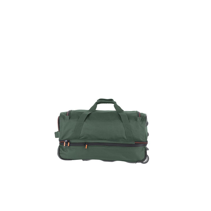 Travelite Basics Wheeled Duffle 55 Expandable dark green