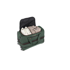 Travelite Basics Wheeled Duffle 55 Expandable dark green