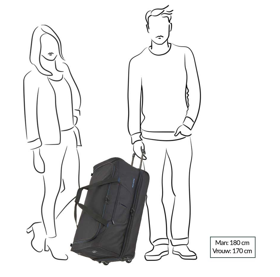 Travelite Basics Wheeled Duffle 70 Expandable marine