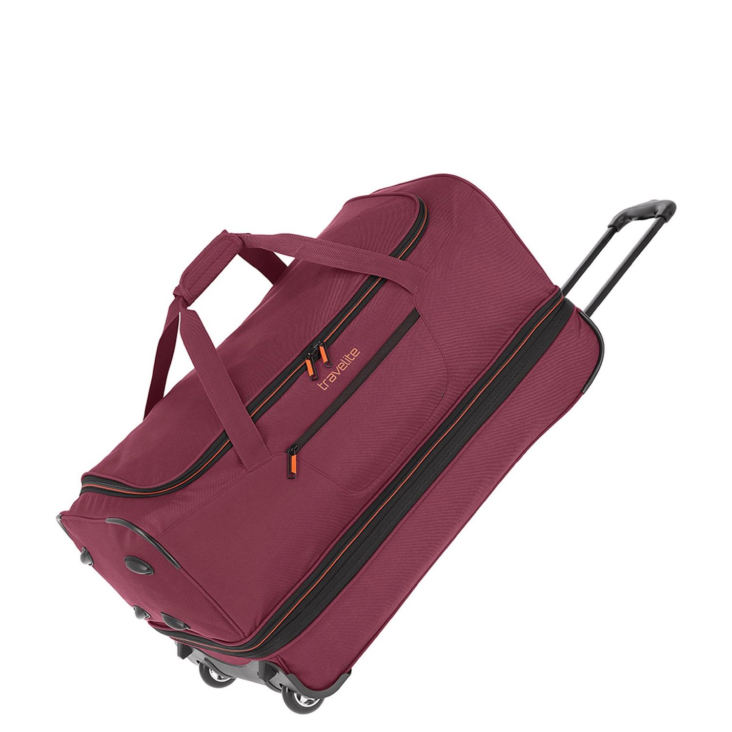 Travelite Basics Wheeled Duffle 70 Expandable dark red Trolley Reistas